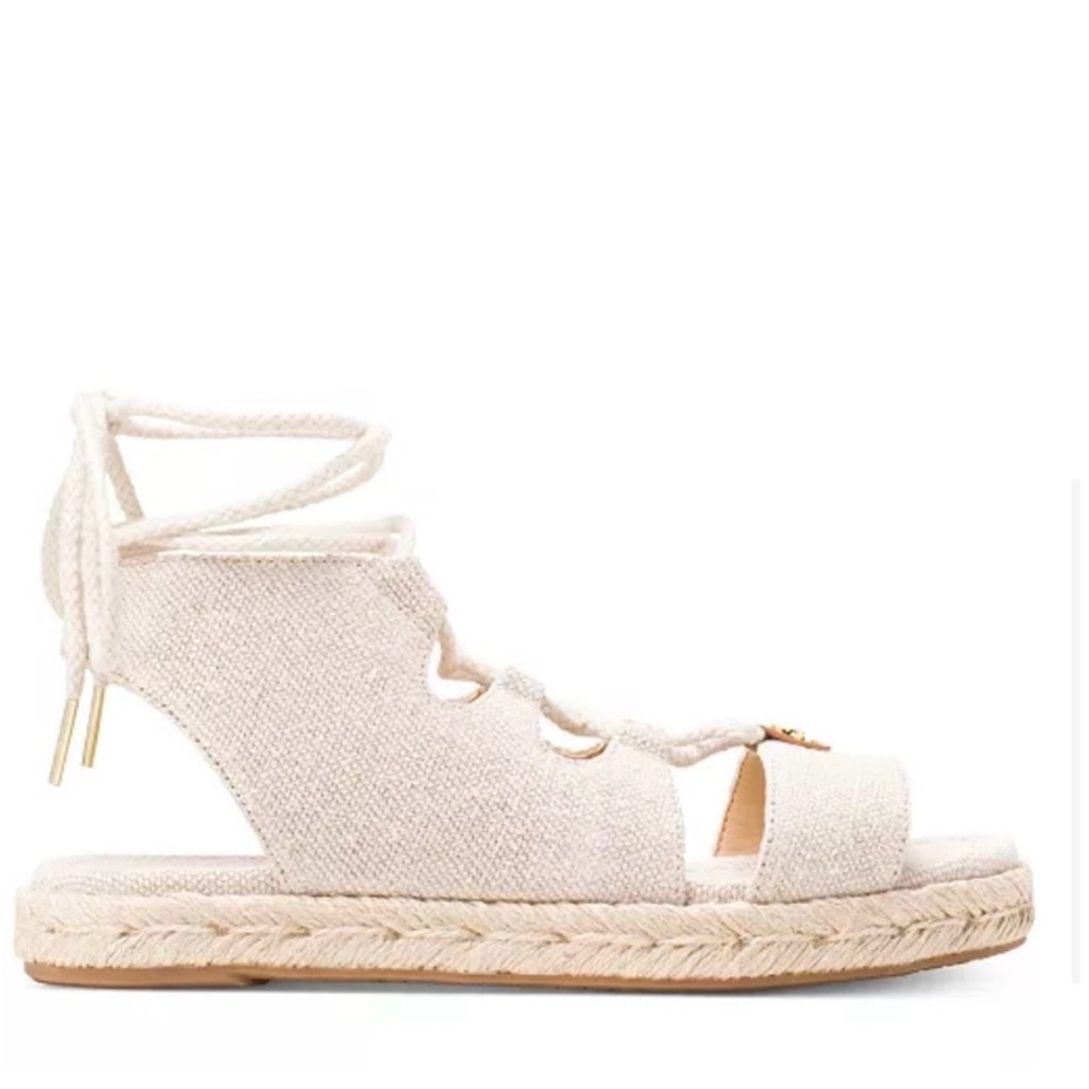 🎈Michael Kors Lace-Up Cream Espadrille Sandals🎈